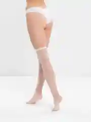 Конфетный чулки капроновые женские в сетку, с бантиком