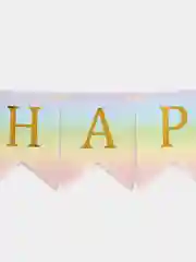 Гирлянда-растяжка Happy Birthday, растяжка, гирлянда на день рожденье