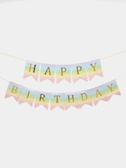Гирлянда-растяжка Happy Birthday, растяжка, гирлянда на день рожденье