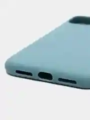 Бирюзовый чехол силиконовый на Айфон (iPhone) 11, 14, 13, 12, XR, XS, X,6s,7, 8, SE, Pro, Max, Plus
