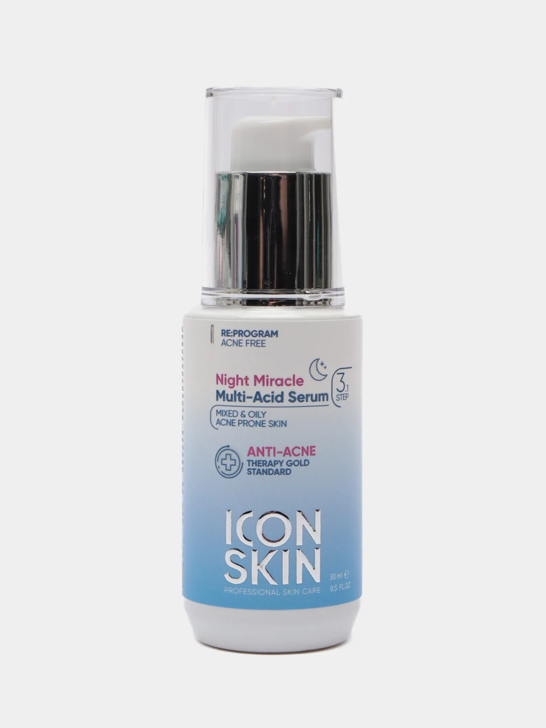 ICON SKIN Ночная мультикислотная сыворотка для жирной и проблемной кожи Night Miracle
