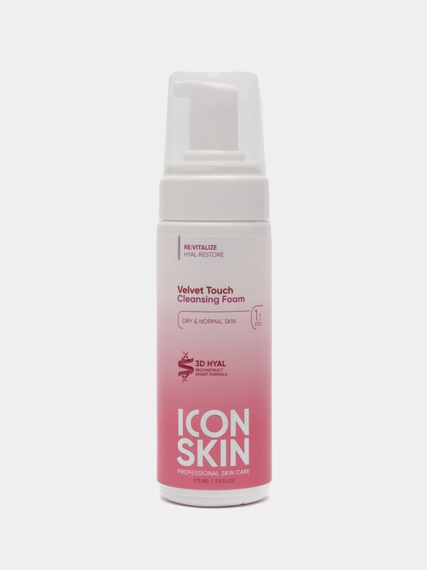 ICON SKIN Очищающая пенка для нормальной и сухой кожи Velvet Touch, 175 мл
