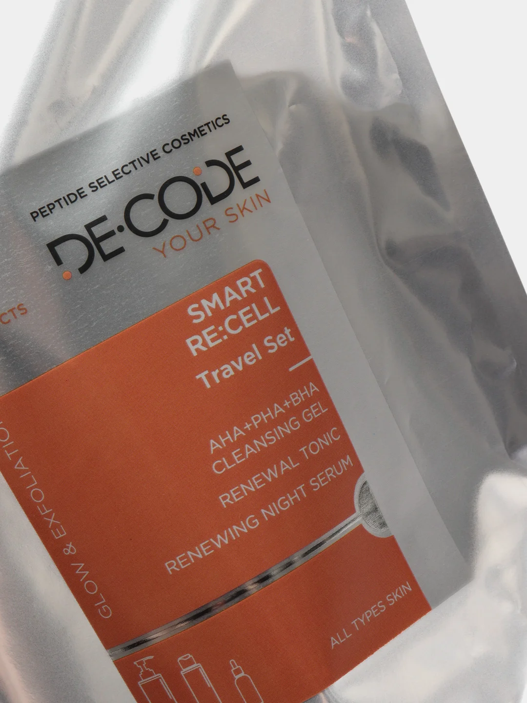 DECODE/ Набор для обновления всех типов кожи. 3 средства с 5% кислотами travel size