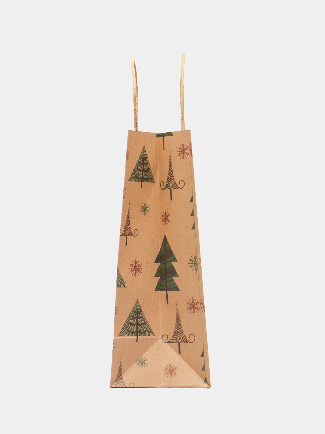Пакет подарочный, новогодний, для подарка, 10 штук, Kraft Xmas Tree, Золотая Сказка