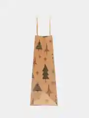 Пакет подарочный, новогодний, для подарка, 10 штук, Kraft Xmas Tree, Золотая Сказка