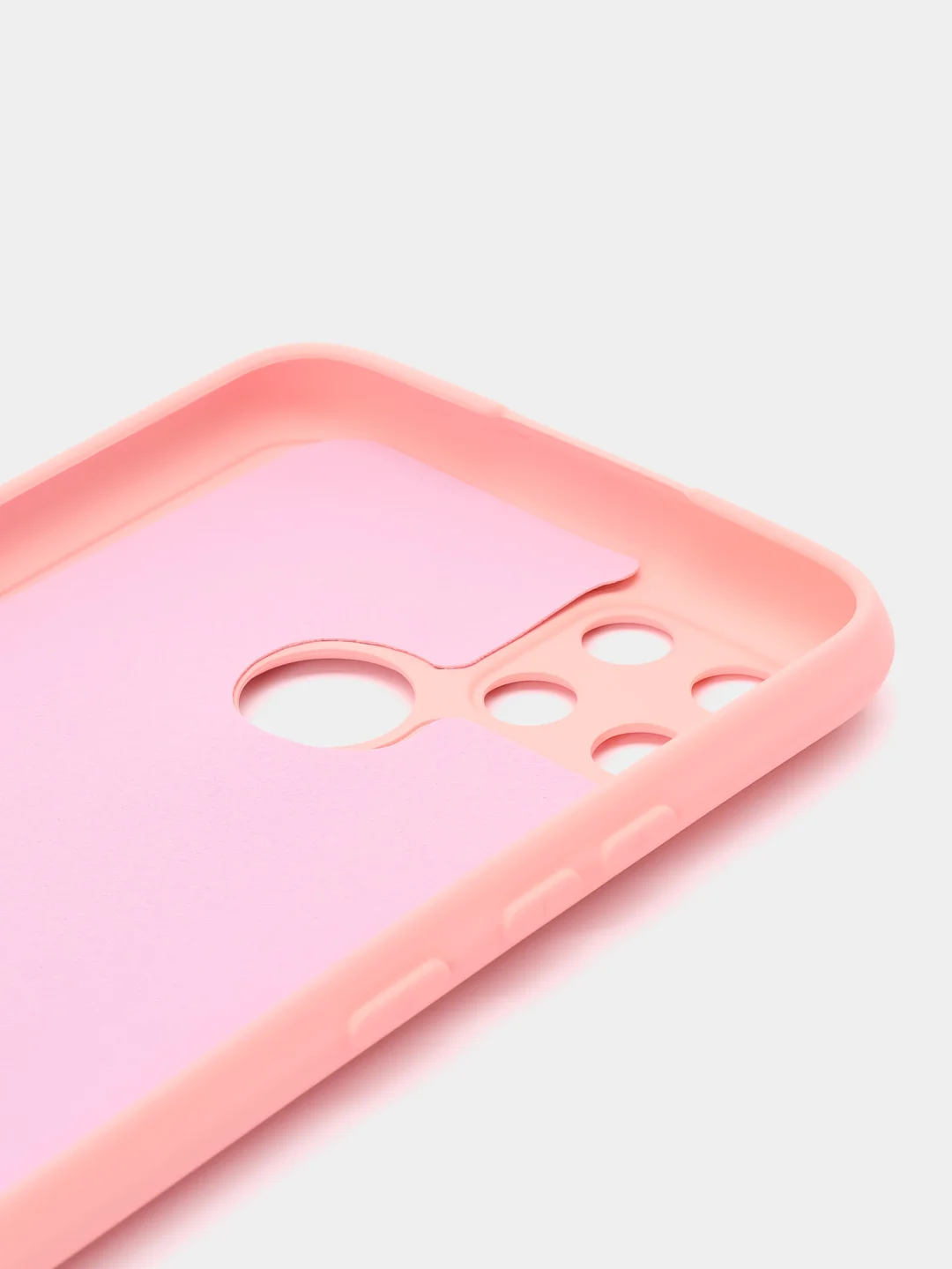 Розовый чехол силиконовый для Realme C21Y, Realme C25Y Реалми С21У / С25У Silicone Cover