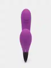 Фиолетовый вибратор 2 в 1