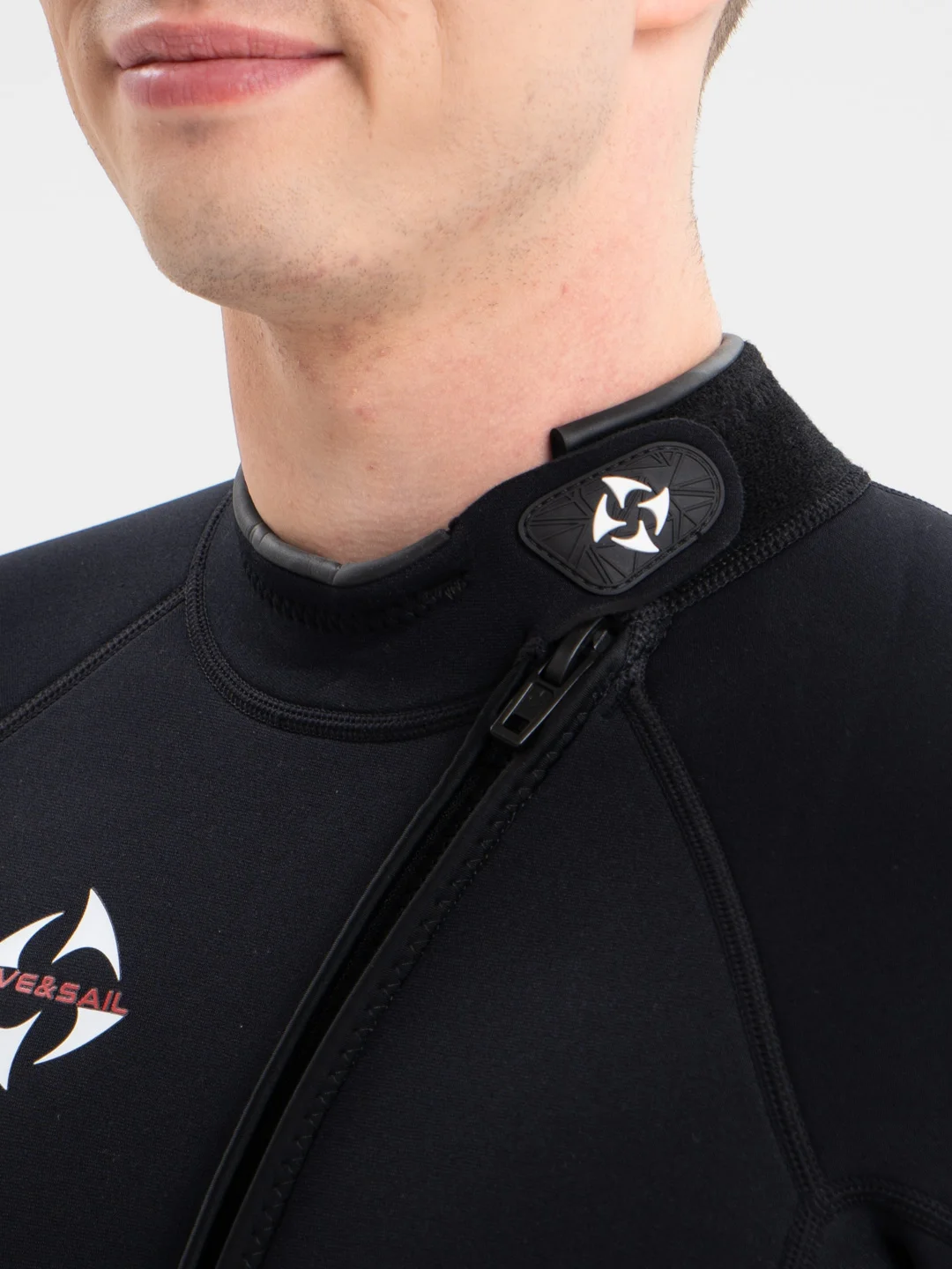 Белый гидрокостюм DIVE&SAIL, цельный гидрокостюм 3 мм