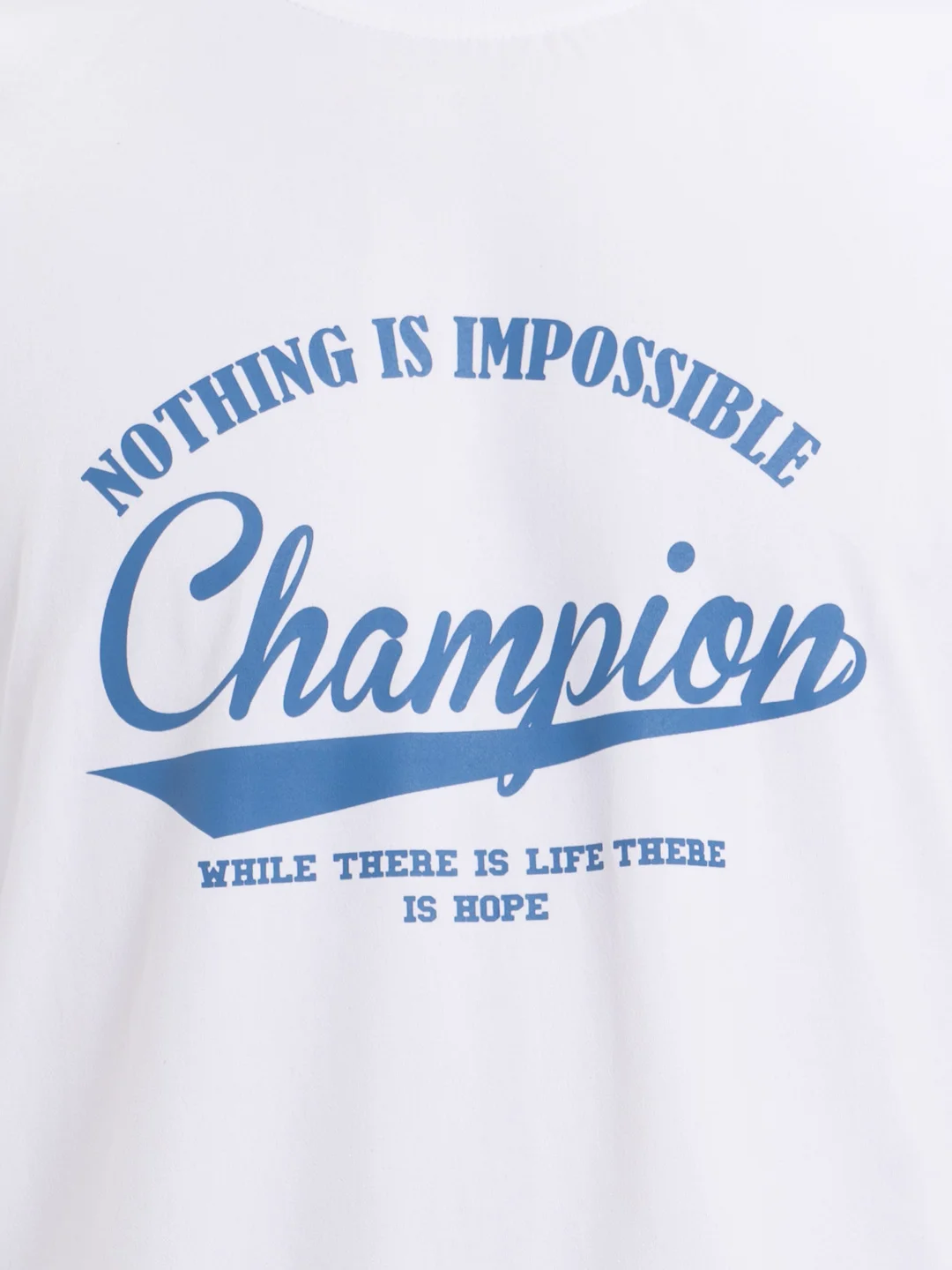 Белый футболка с принтом "Чемпион" Champion