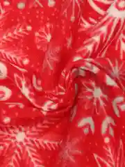 Алый плед флисовый, новогодний, 130 х 150 см, подарок и украшение на Новый Год