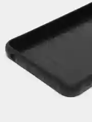 Черный чехол Infinix Hot 30i, Инфиникс Хот 30Ай черный силиконовый, имитация кожи