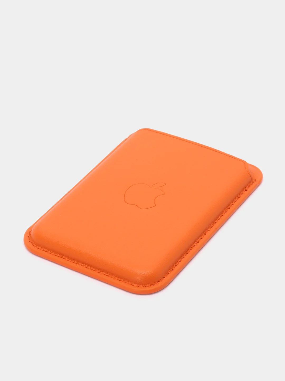 Рыжий кошелёк для карт на магните MagSafe Leather Wallet
