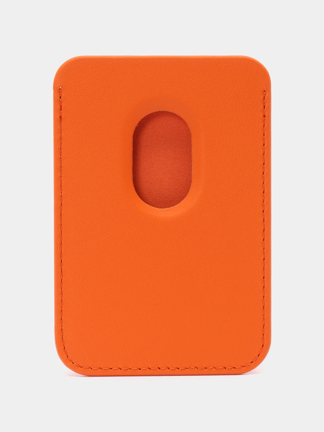 Рыжий кошелёк для карт на магните MagSafe Leather Wallet
