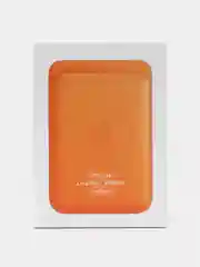 Рыжий кошелёк для карт на магните MagSafe Leather Wallet