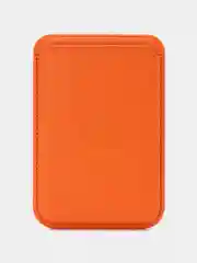 Рыжий кошелёк для карт на магните MagSafe Leather Wallet