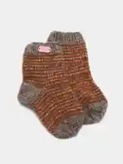 Серый носки детские, вязаные, 1-3 года, ручная работа