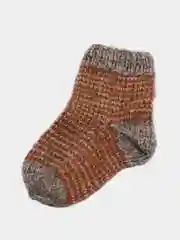 Серый носки детские, вязаные, 1-3 года, ручная работа