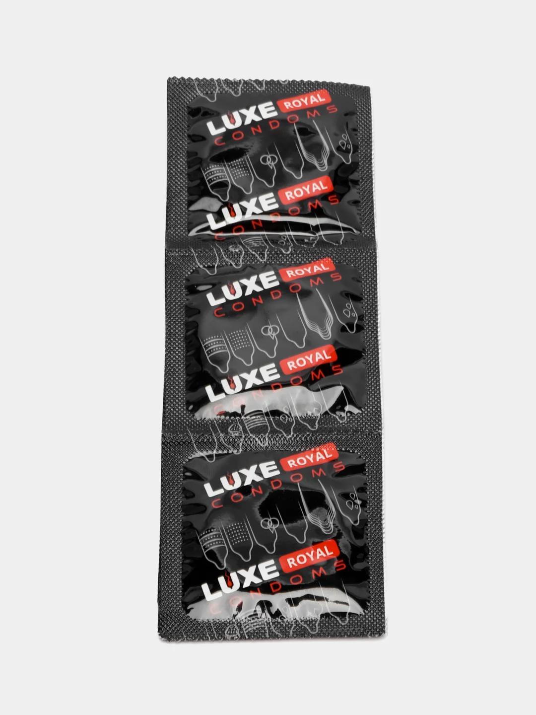 Презервативы Luxe Royal Extreme с точечной и рифленой поверхностью, 3 штуки