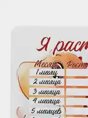 Карамельный календарь роста малыша