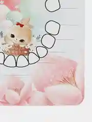 Кораллово-розовый календарь прорезывания зубов