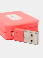 Розовый сматываемый кабель Universal Max, 2,4 A