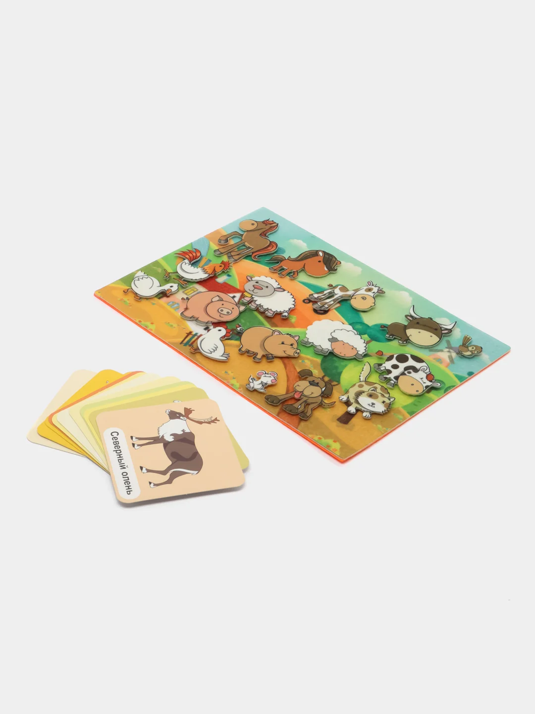 "Домашние животные": игра развивающая для детей старше 3-х лет из фетра