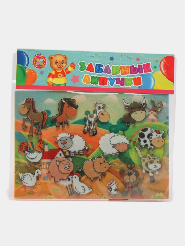 "Домашние животные": игра развивающая для детей старше 3-х лет из фетра