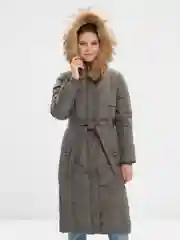 Приглушённый хаки куртка женская