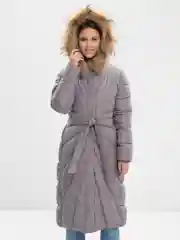 Серый меланж куртка зима
