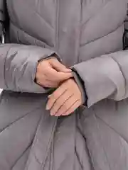 Серый меланж куртка зима