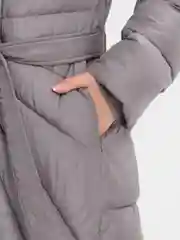 Серый меланж куртка зима