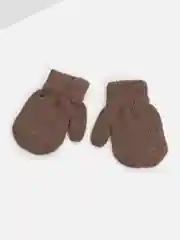 Голубой варежки детские, двойные, шерсть, 14 р, 5-6 лет