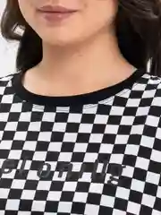 Футболка женская, в клетку, вискоза