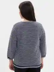 Синий меланж джемпер женский
