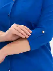 Синий рубашка женская