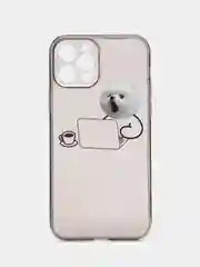Салатовый чехол на iPhone 11, 12, 13 / 14 Pro Max / 7, 8 Plus / XR / XS / X, айфон про макс, прозрачный