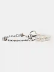 Серебряный серьги-цепочки, зажим для уха, кафф, клипса, серьга на ухо