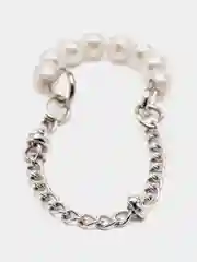 Серебряный серьги-цепочки, зажим для уха, кафф, клипса, серьга на ухо