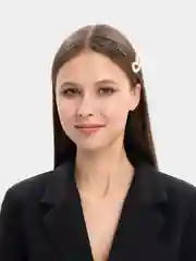 Прозрачный жемчужная заколка для волос, зажим