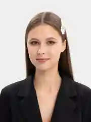 Бежевый жемчужная заколка для волос, хлопушка, клик-клак