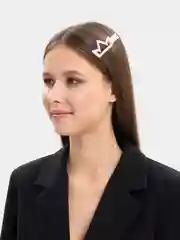 Желтый жемчужная заколка для волос, зажим