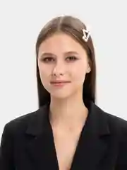 Желтый жемчужная заколка для волос, зажим