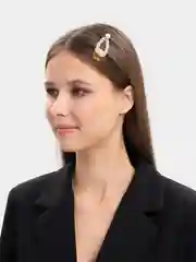 Заколка-зажим со стразами, для волос