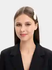 Молочный жемчужная заколка для волос, хлопушка, клик-клак