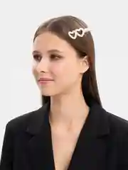 Золотой жемчужная заколка для волос, зажим