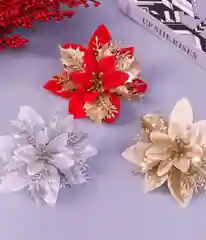 Цветы украшение на елку, елочное украшение на Новый год