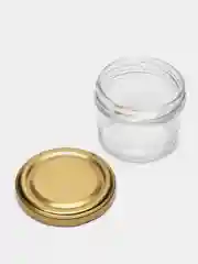 Банка для свечей с крышкой, стеклянная
