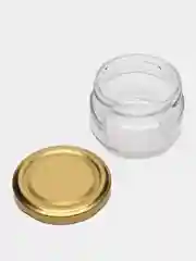 Банка для свечей с крышкой, стеклянная