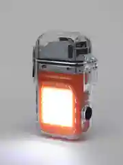 Оранжевый зажигалка, зажигалка электрическая с фонариком, с часами