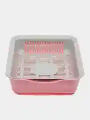 Конфетный лоток для кошек розовый с сеткой, 34 х 25,5 х 7